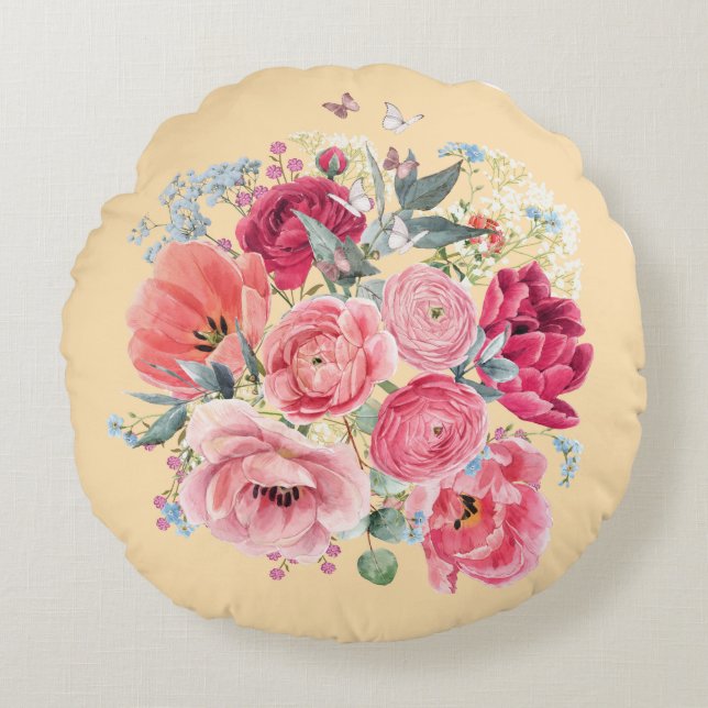 coussin floral (Devant)