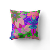 Floral1i3 Tropical Print en couleurs vives