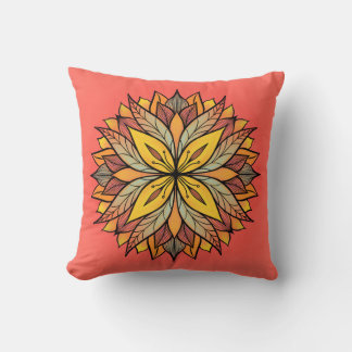 Coussin Floral Abstrait coloré