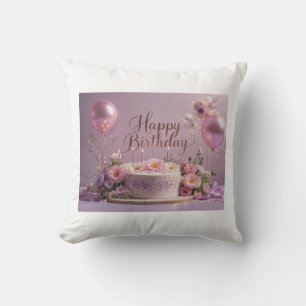 Coussin Floral anniversaire luxueux élégant extravagant