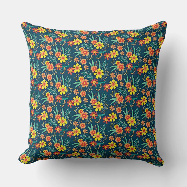 Coussin Floral Arrière - plan Belle conception-46566 (Recto)