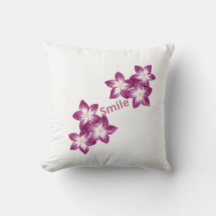 Coussin Floral Champêtre Bleu & Lavande – Fleurs D
