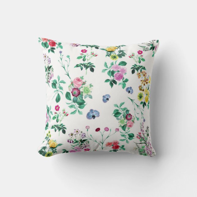 Coussin Floral coloré (Recto)