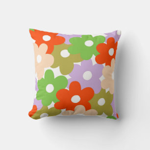 Coussin Floral coloré Simple Motif à fleurs tropicales