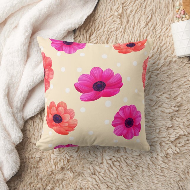 Coussin floral crème (Couverture)