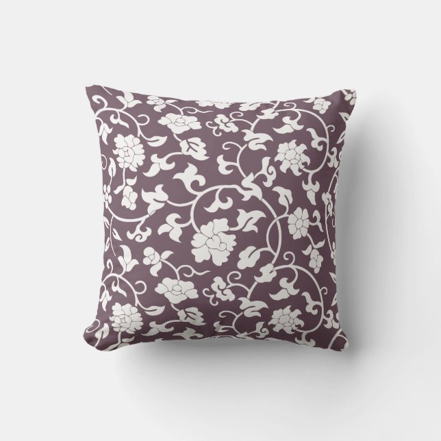 Coussin floral d'aubergine (Recto)