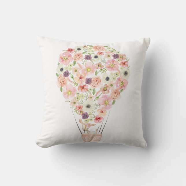 Coussin floral de crèche de cerfs communs de (Recto)