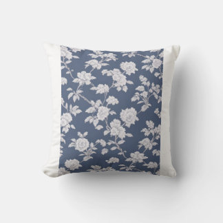 Coussin floral de la marine