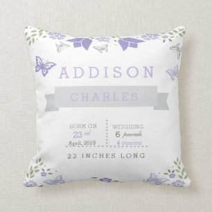 Coussin floral de stat de bébé de jardin de