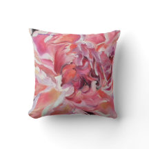 Coussin floral des pivoines