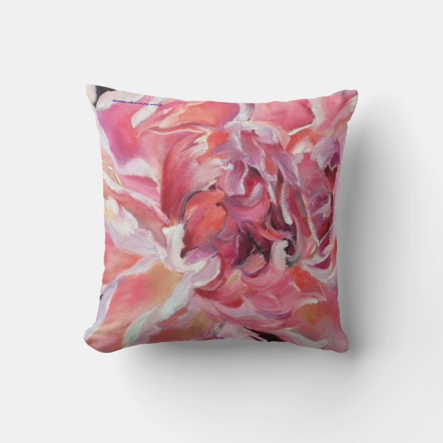 Coussin floral des pivoines (Recto)