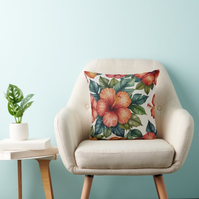Coussin Floral Élégant Classique (Chaise)