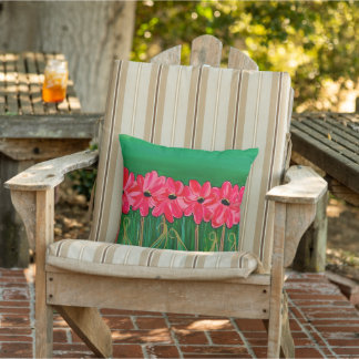 Coussin floral extérieur