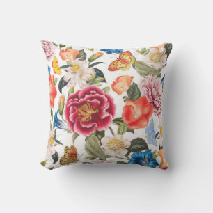 Coussin floral extérieur classique