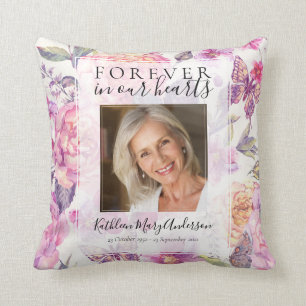 Coussin Floral Forever dans nos coeurs Photo