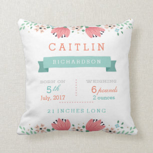Coussin Floral Garden Baby Stats