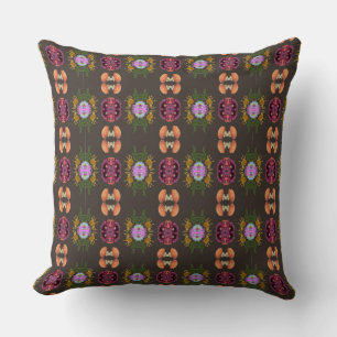 coussin floral halloween