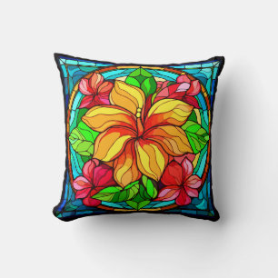Coussin Floral Hawaiian Tropical Flower Design