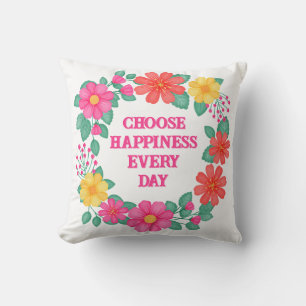 Coussin Floral Inspiration Créez Votre Propre Citation