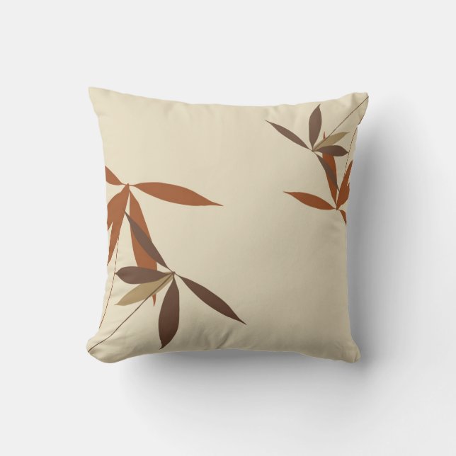 Coussin floral oriental de décor (Recto)