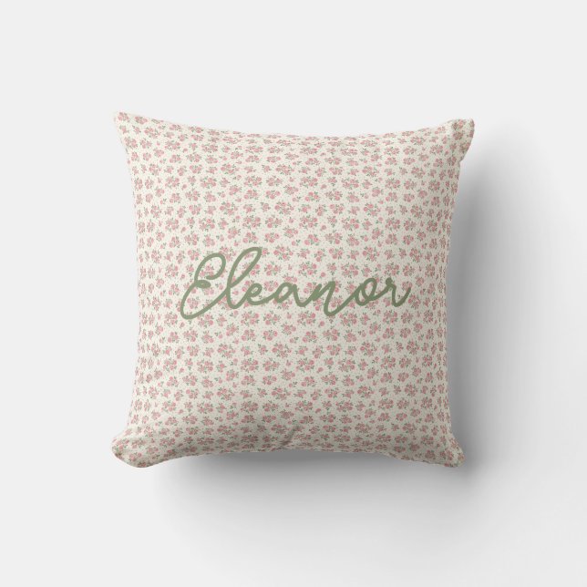 Coussin Floral personnalisé (Recto)