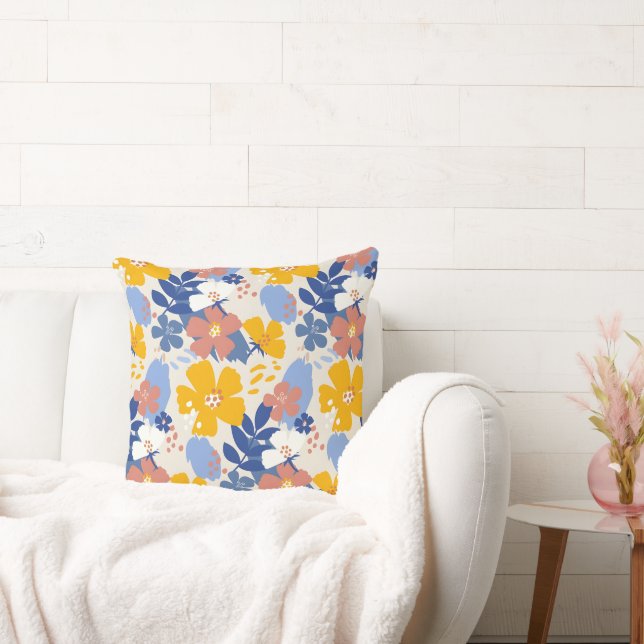 Coussin Floral plat biologique (Canapé)
