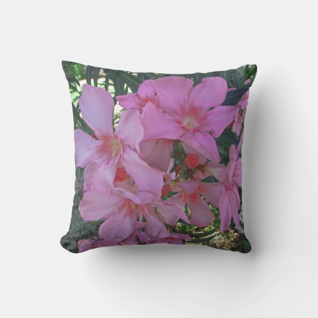 Coussin Floral Pretty Rose Oleander Fleur Photo (Recto)