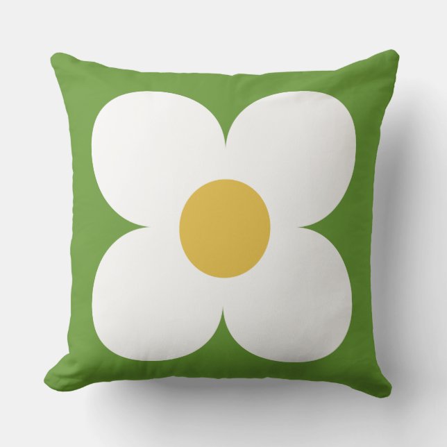 coussin floral rétro (Recto)