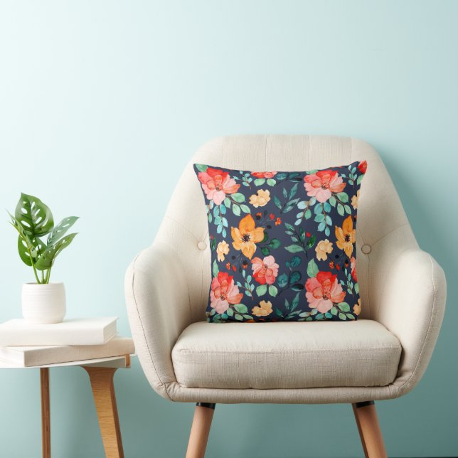 Coussin Floral Surface Motif - Mode Printemps Décoratif (Chaise)
