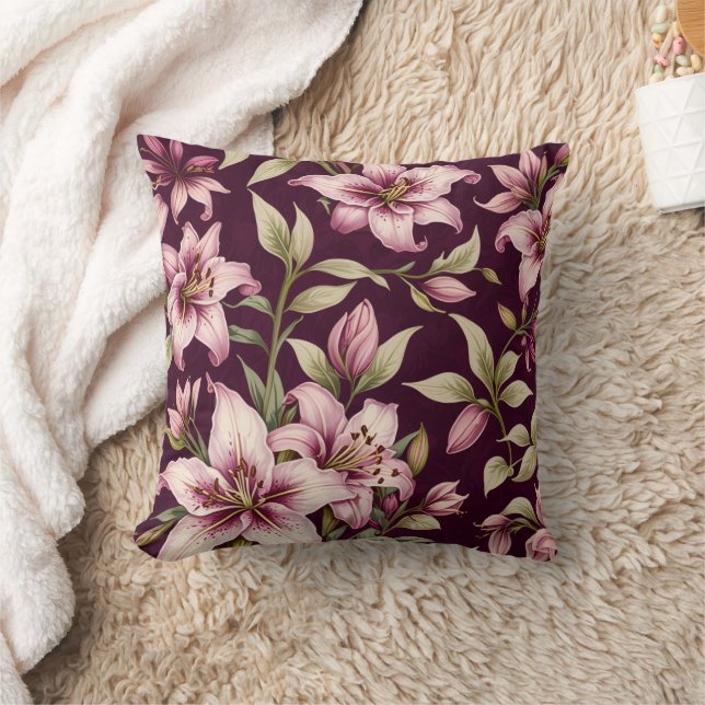 Coussin Floral Throw Pillow (Couverture)
