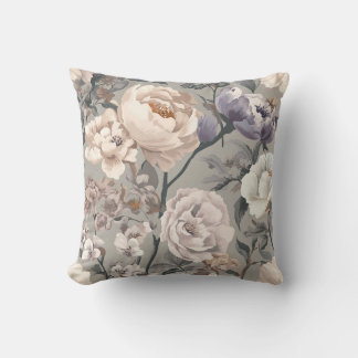 Coussin Floral Throw Pillow
