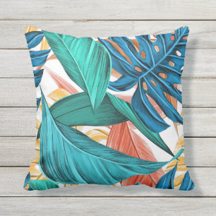 Coussin Floral tropical d'été