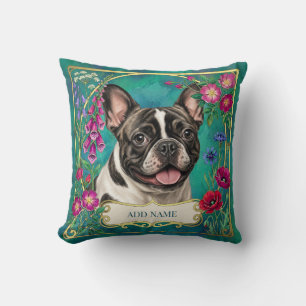 Coussin Floral Turquoise Personnalisé pour Bouledo