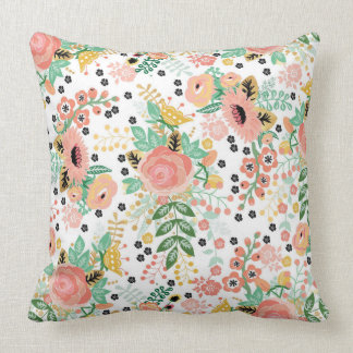 Coussin floral vintage