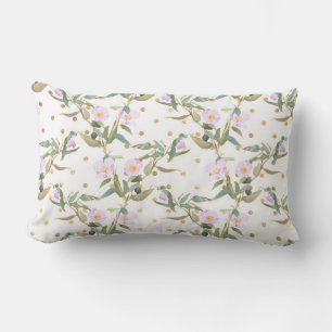 Coussin Floral violet blanc/Polka Dot Lumbar