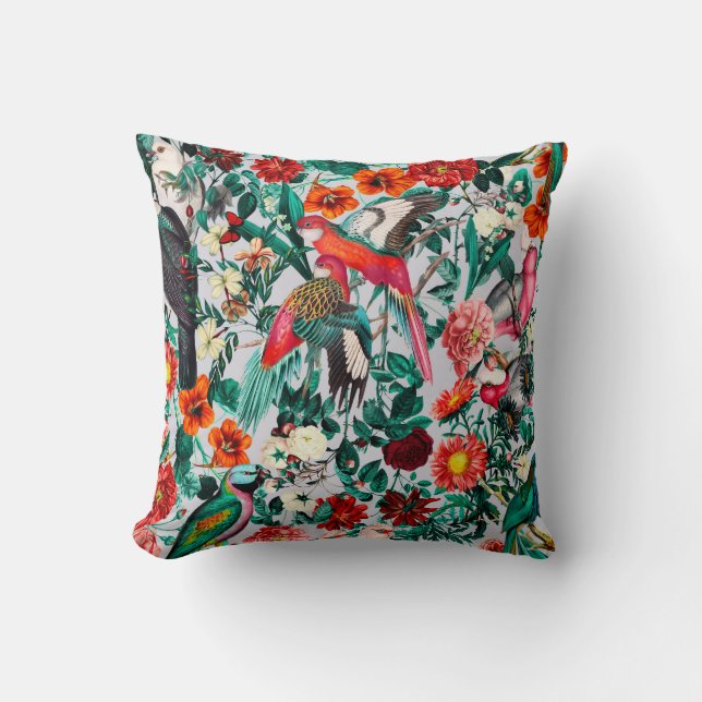 COUSSIN FLORALE ET OISEAUX XIV-II (Recto)