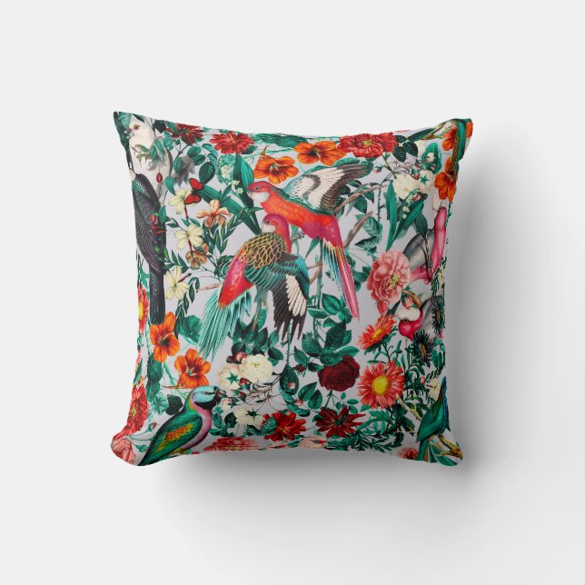 COUSSIN FLORALE ET OISEAUX XIV-II (Recto)