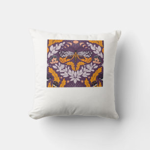 Coussin Florales de papillons Whimsigoth - Violet, Lavande