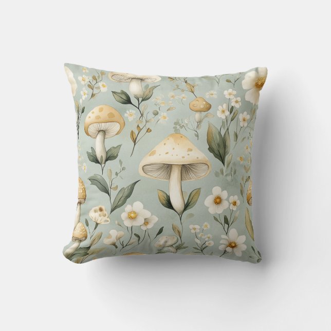 Coussin Flore boisée enchantée (Recto)