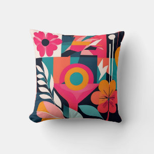 Coussin Flore Bold Bauhaus : Conception géométrique vive
