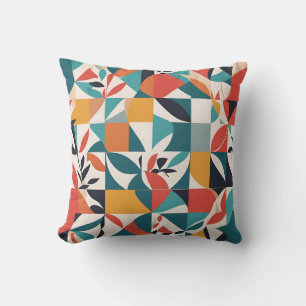 Coussin Flore Bold Bauhaus : Conception géométrique vive