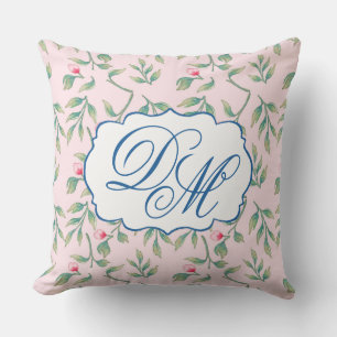 Coussin Flore délicate Nosegay rose