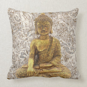 Coussin Flore dorée du Bouddha