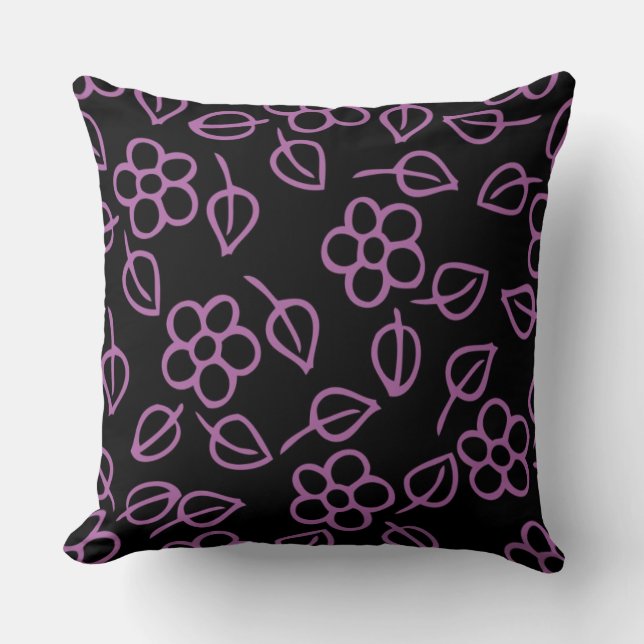 Coussin Flore et Feuilles (Recto)