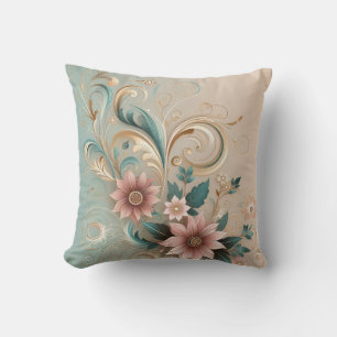 Coussin Flore florissante des tourbillons du printemps Gol
