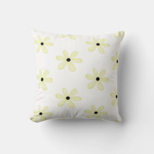 Coussin Flore Jaune Fleur Jaune