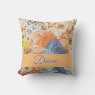 Coussin Flore printanière