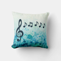 Flore Treble Clef and Music Notes