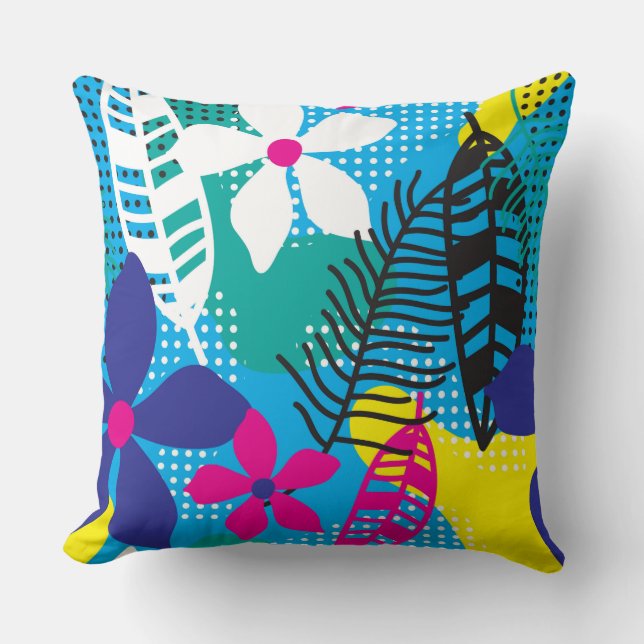 Coussin Flore tropicale (Recto)