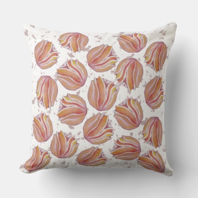 Coussin Flores Pêssego (Recto)